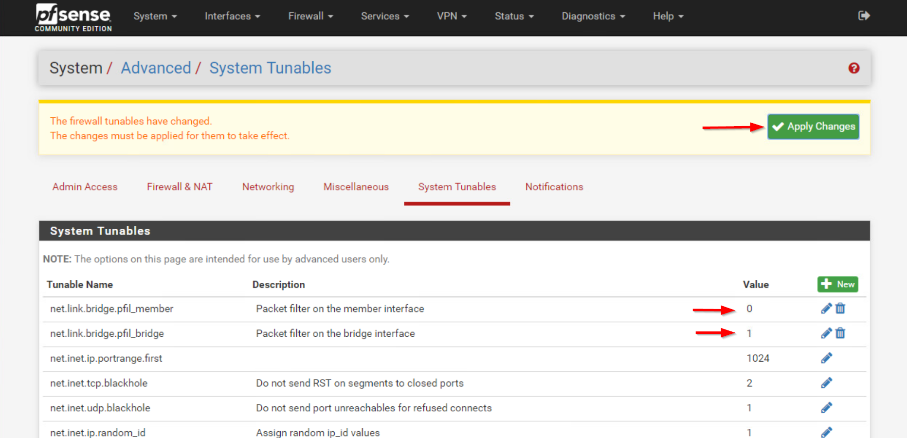 How to Enable LAN Bridge with pfSense® Tinone 71